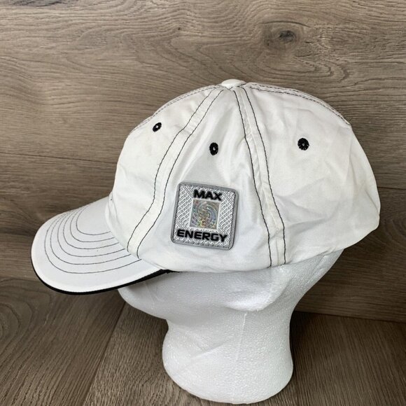 Max Energy White Hat Black Stitching one Size L/XL - Picture 3 of 8